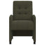 Spisebordsstole med hjul 2 pcs Army grøn 58 x 67 x 97 cm
