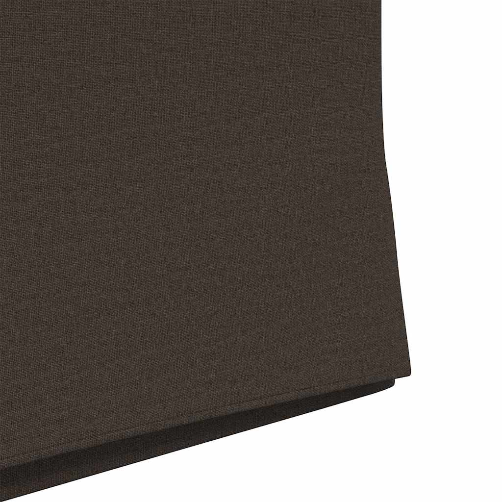 Spisestole med hjul 2 pcs Mørkegrå 57 x 67 x 95 cm Linned
