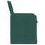Spisestole 2 pcs Mørkegrøn 57 x 67 x 95 cm Stof