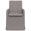 Spisestole 2 pcs Gråbrun 57 x 67 x 95 cm Stof