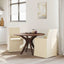 Spisestole 2 pcs Creme 57 x 67 x 95 cm Stof