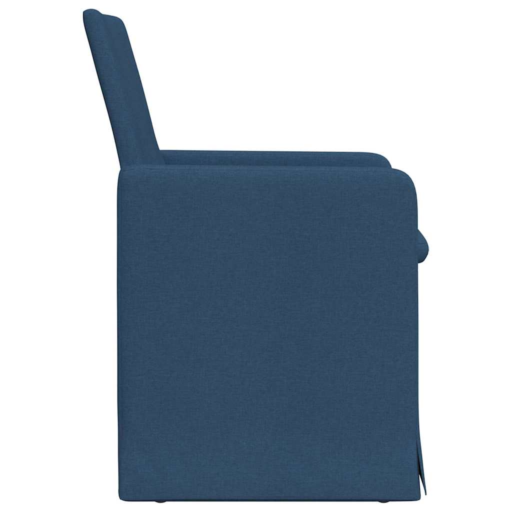 Spisestole 2 pcs Blå 57 x 67 x 95 cm Stof