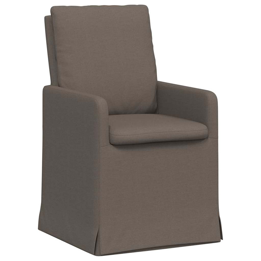 Spisestole 2 pcs Lysegrå 57 x 67 x 98 cm Linned