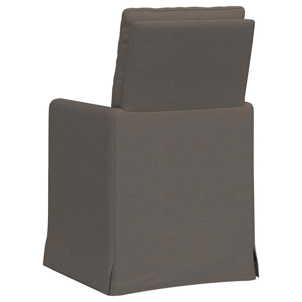Spisestole 2 pcs Lysegrå 57 x 67 x 98 cm Linned