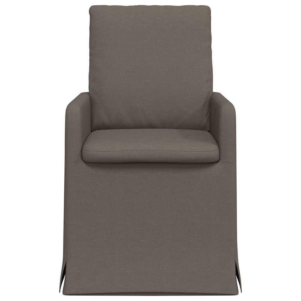 Spisestole 2 pcs Lysegrå 57 x 67 x 98 cm Linned
