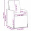 Spisestole 2 pcs Lysegrå 57 x 67 x 98 cm Linned