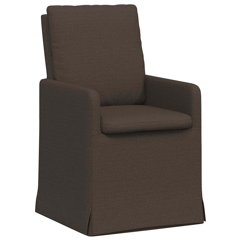 Spisestole 2 pcs Mørkegrå 57 x 67 x 98 cm Linned
