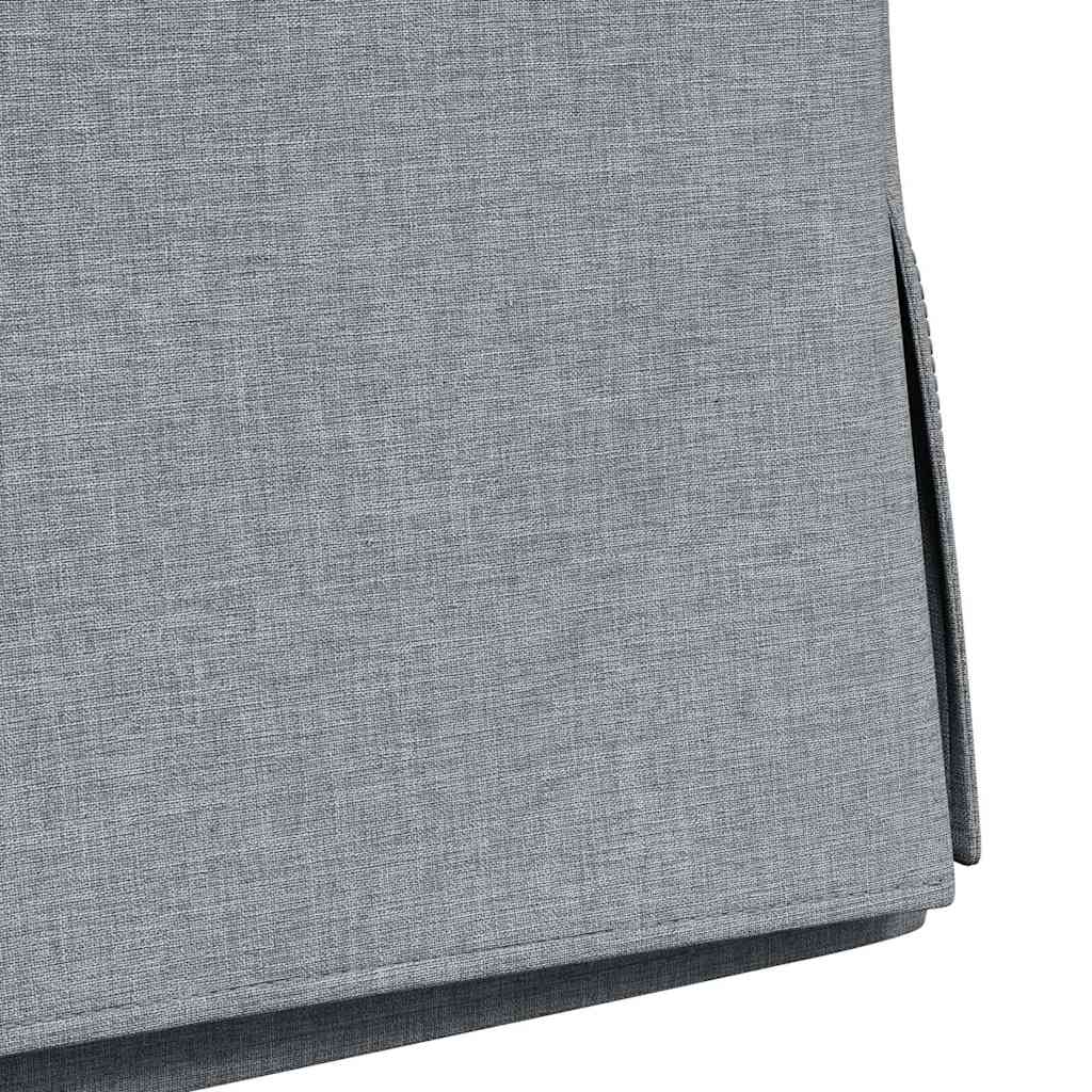 Spisestole 2 pcs Lysegrå 57 x 67 x 98 cm Stof