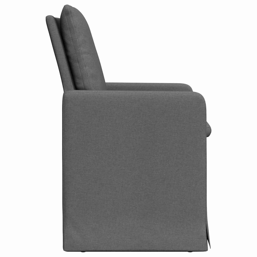 Spisestole 2 pcs Mørkegrå 57 x 67 x 98 cm Stof