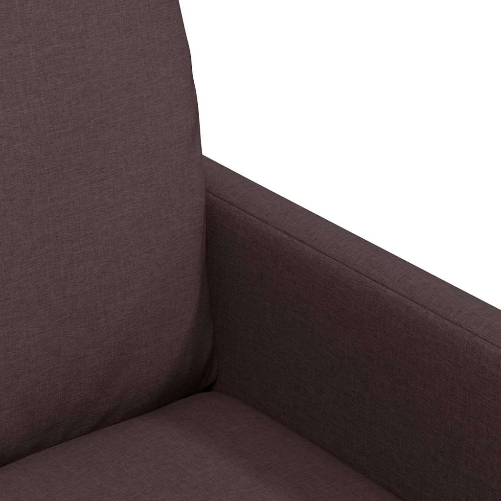 Spisestole 2 pcs Mørkebrun 57 x 67 x 98 cm Stof