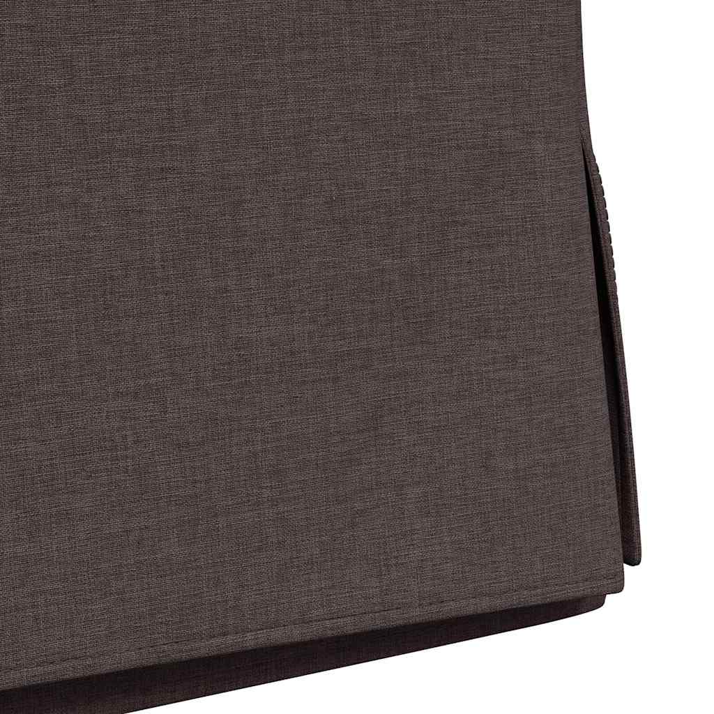 Spisestole 2 pcs Mørkebrun 57 x 67 x 98 cm Stof