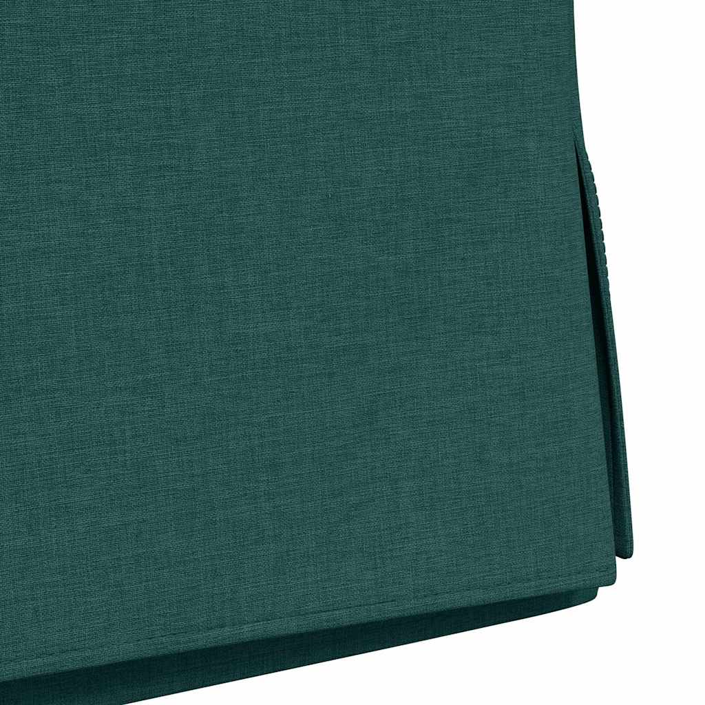 Spisestole 2 pcs Mørkegrøn 57 x 67 x 98 cm Stof