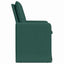 Spisestole 2 pcs Mørkegrøn 57 x 67 x 98 cm Stof