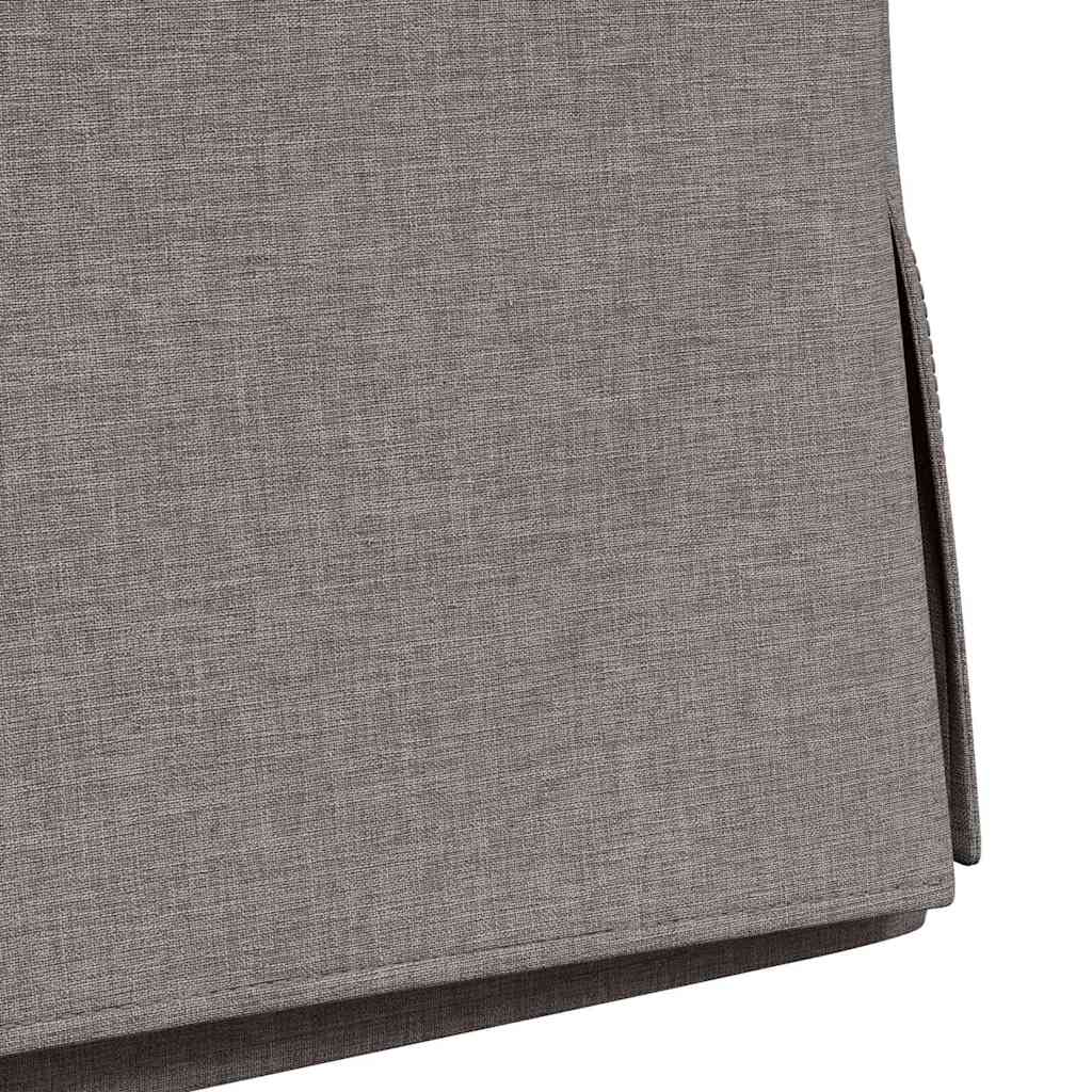 Spisestole 2 pcs Gråbrun 57 x 67 x 98 cm Stof