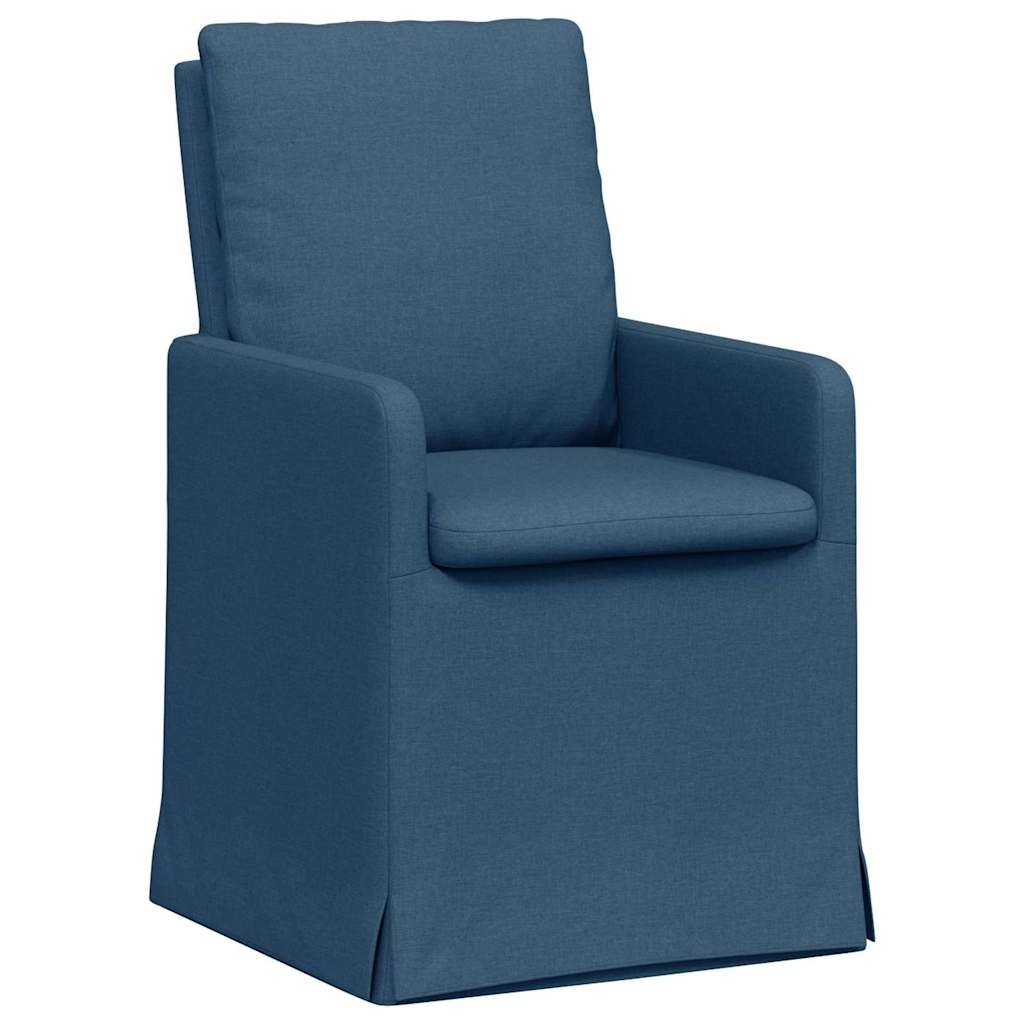 Spisestole 2 pcs Blå 57 x 67 x 98 cm Stof
