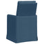 Spisestole 2 pcs Blå 57 x 67 x 98 cm Stof