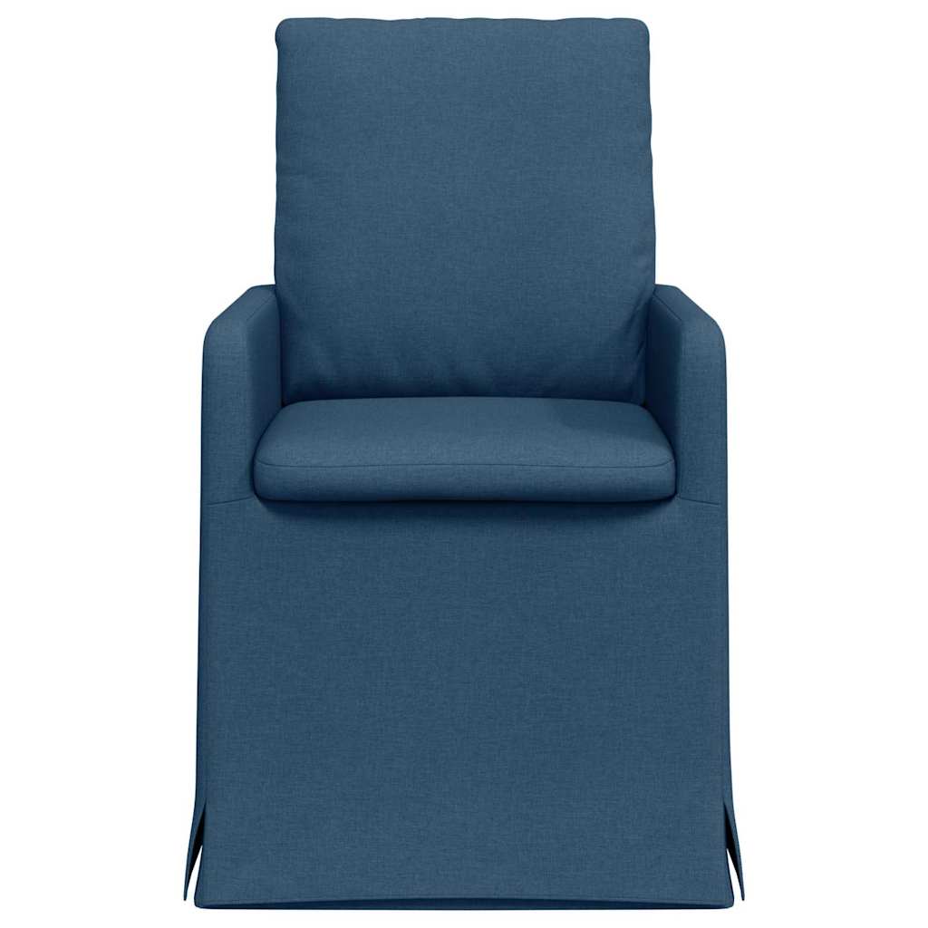 Spisestole 2 pcs Blå 57 x 67 x 98 cm Stof