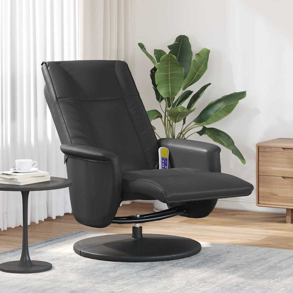 Svingende Massage Recliner Stol Sort 71 x 90 x 105 cm