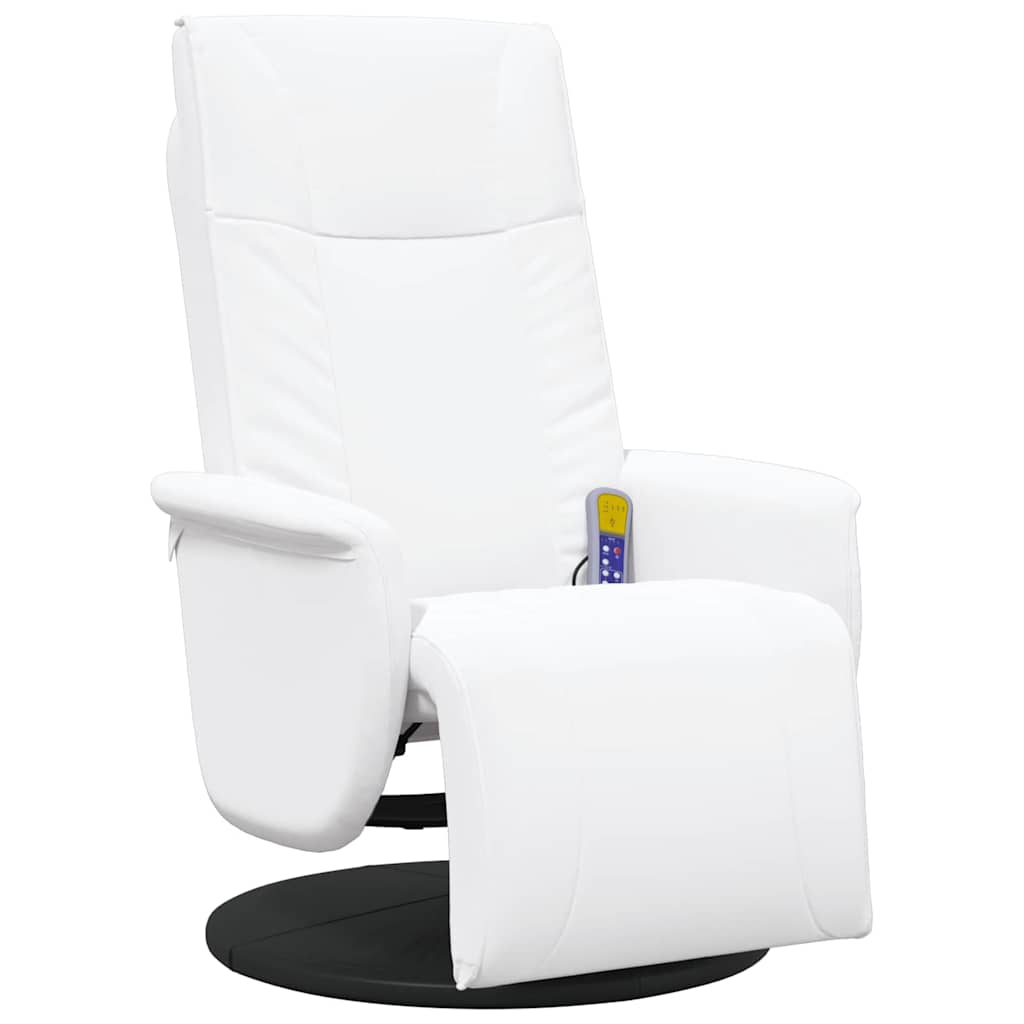 Svingende Massage Recliner Stol Hvid 71 x 90 x 105 cm