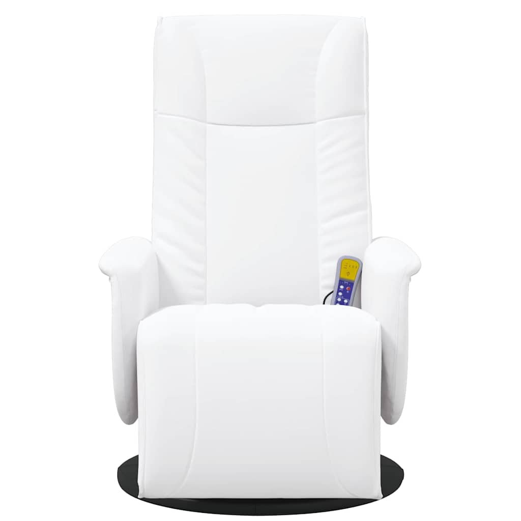 Svingende Massage Recliner Stol Hvid 71 x 90 x 105 cm