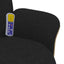 Massage Lænestol Sort 79 x 87 x 104,5 cm Stof