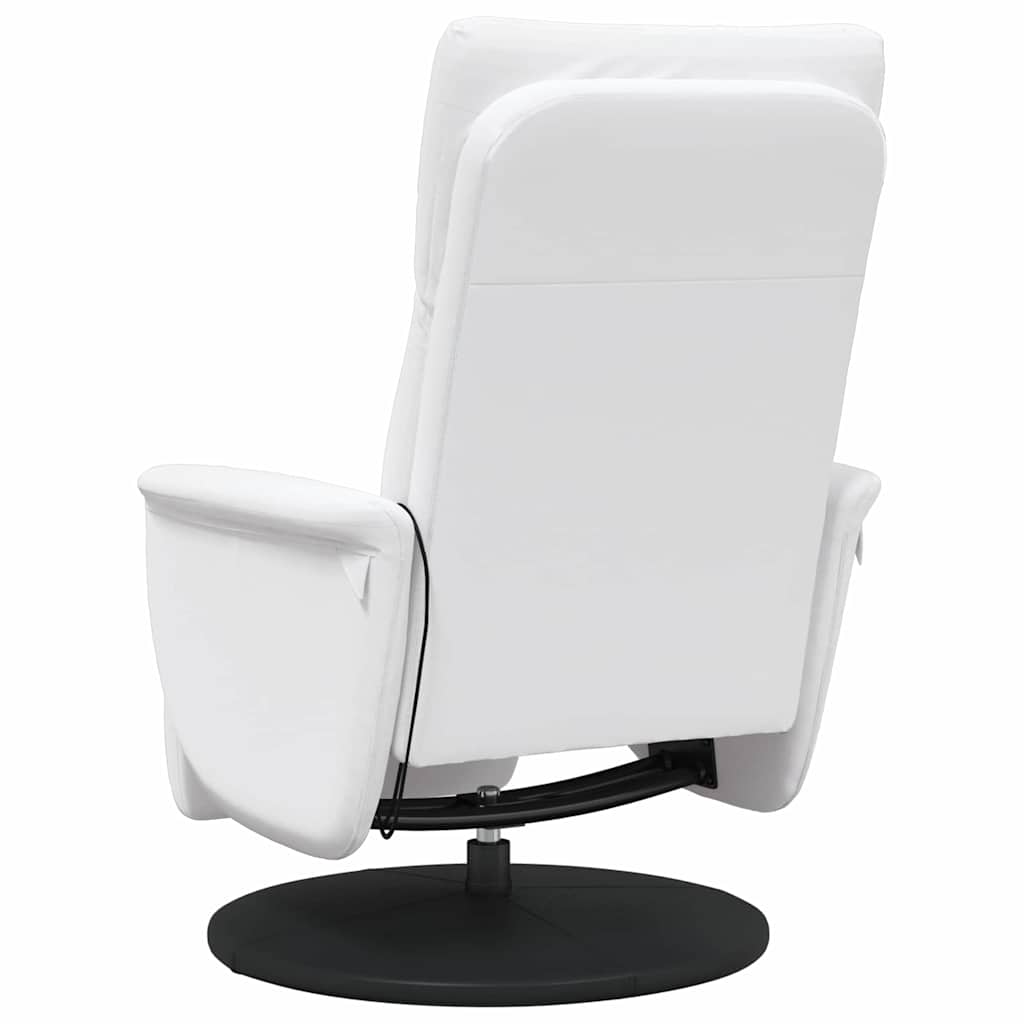 Massage Lænestol Hvid 71 x 90 x 105 cm Faux læder