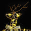 LED Rensdyr med 80 LED'er 4 pcs Guld PET