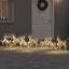 LED Rensdyr med 40 LED'er 7 pcs Guld PET