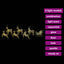 LED Rensdyr med 40 LED'er 7 pcs Guld PET