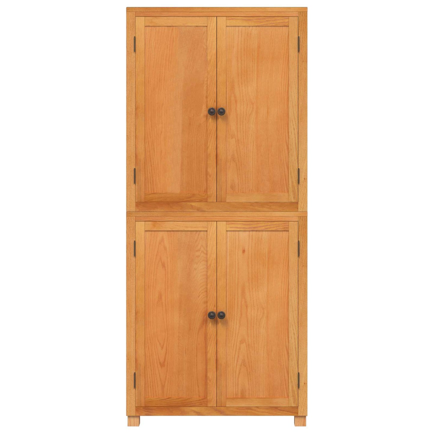 Opbevaringsmøbel Sæt 2 stk. Naturfarvet 80 x 35 x 185 cm