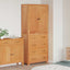 Opbevaringsmøbel Sæt 2 stk. Naturfarvet 80 x 35 x 185 cm