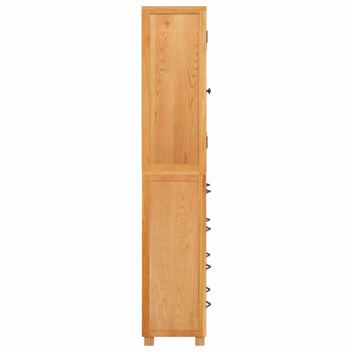 Opbevaringsmøbel Sæt 2 stk. Naturfarvet 80 x 35 x 185 cm