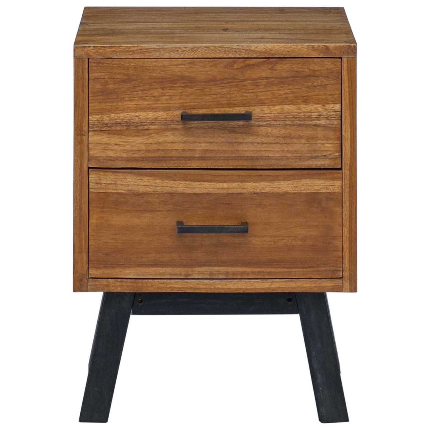 Sengebord med skuffe Naturfarvet 40 x 35 x 55 cm Massiv Teaktræ