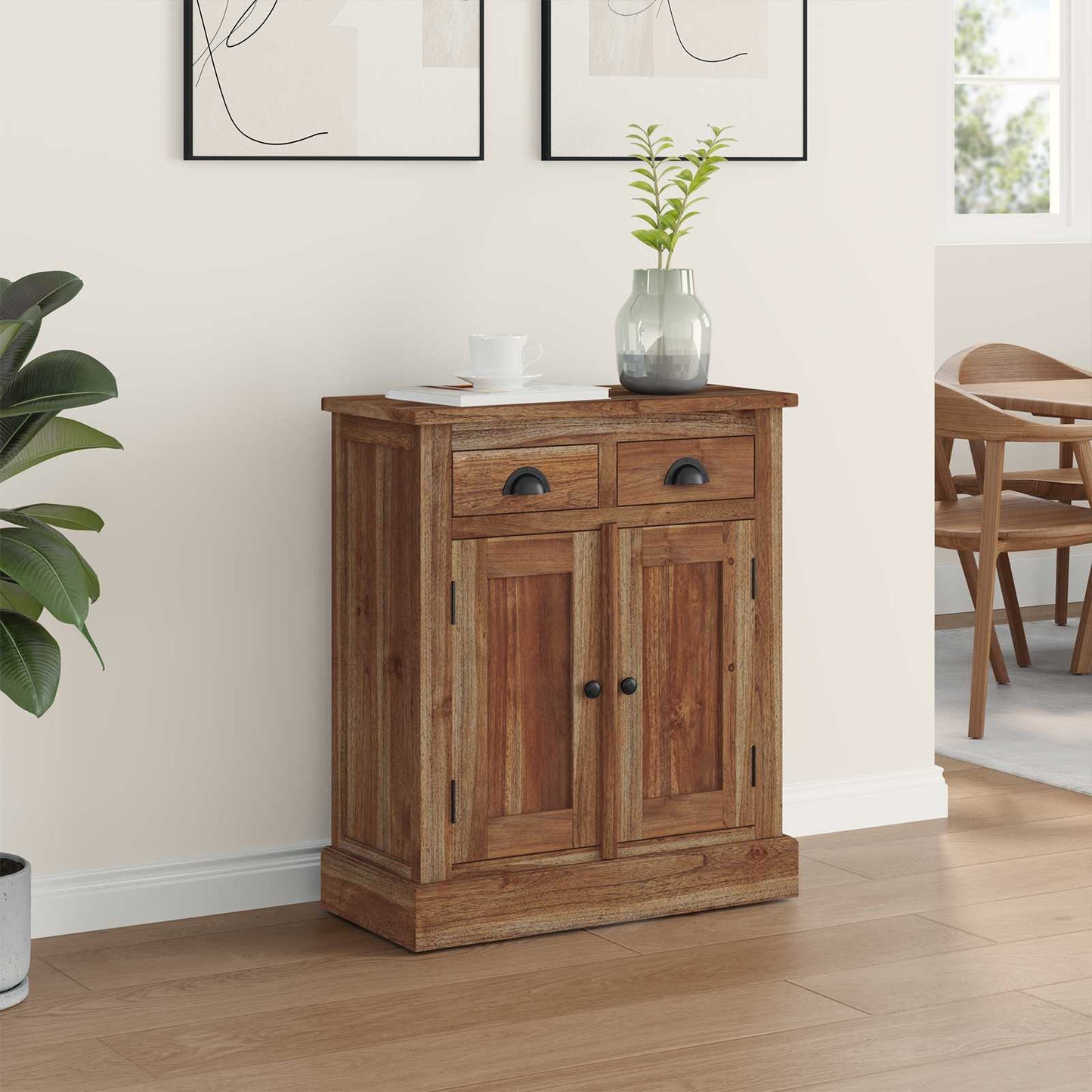 Opbevaringsskab Naturfarvet 65 x 30 x 75 cm Massiv Teaktræ
