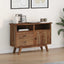 Sideboard Naturfarvet 100 x 30 x 68 cm Massiv Teaktræ