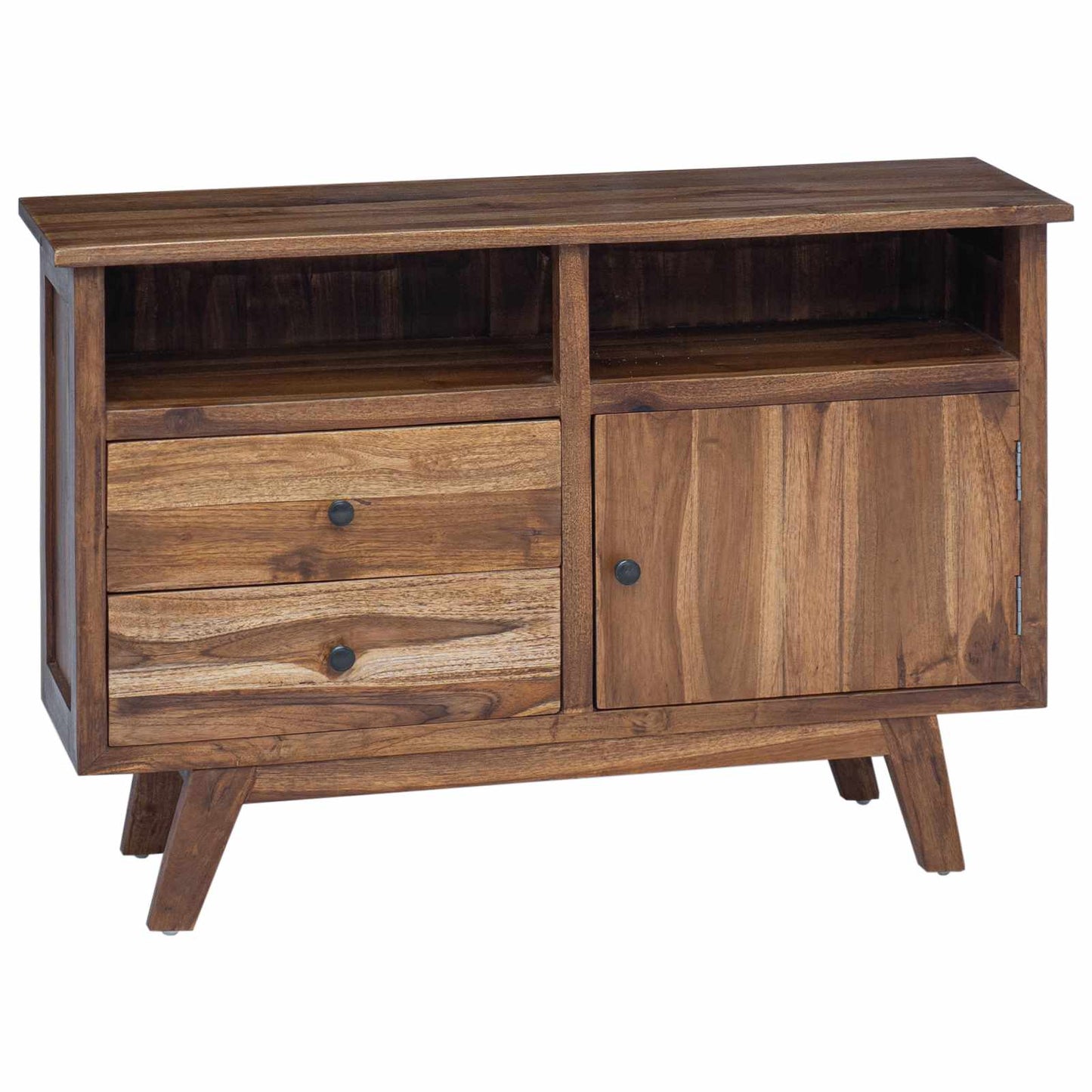 Sideboard Naturfarvet 100 x 30 x 68 cm Massiv Teaktræ