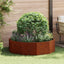 Plantekasse Rusten 120 x 120 x 35 cm Cortenstål