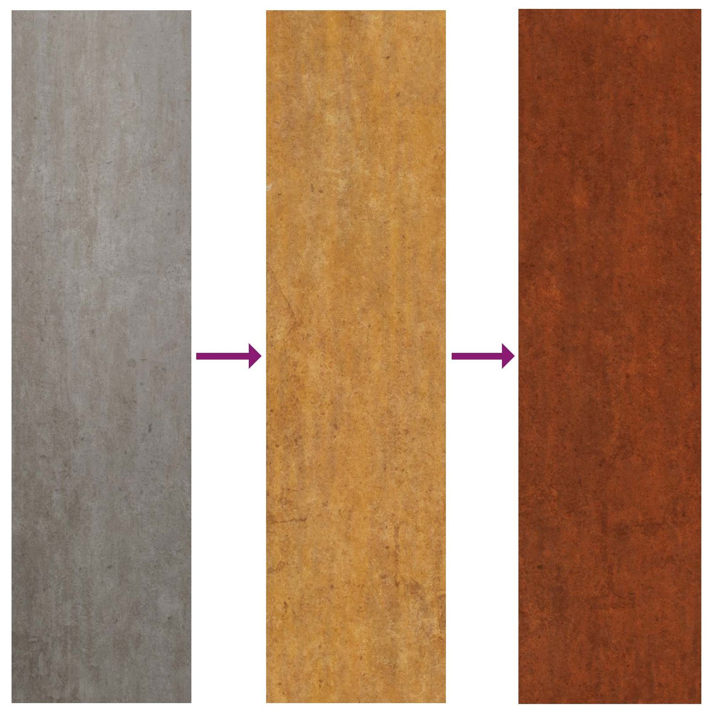 Plantekasse Rusten 90 x 90 x 35 cm Cortenstål