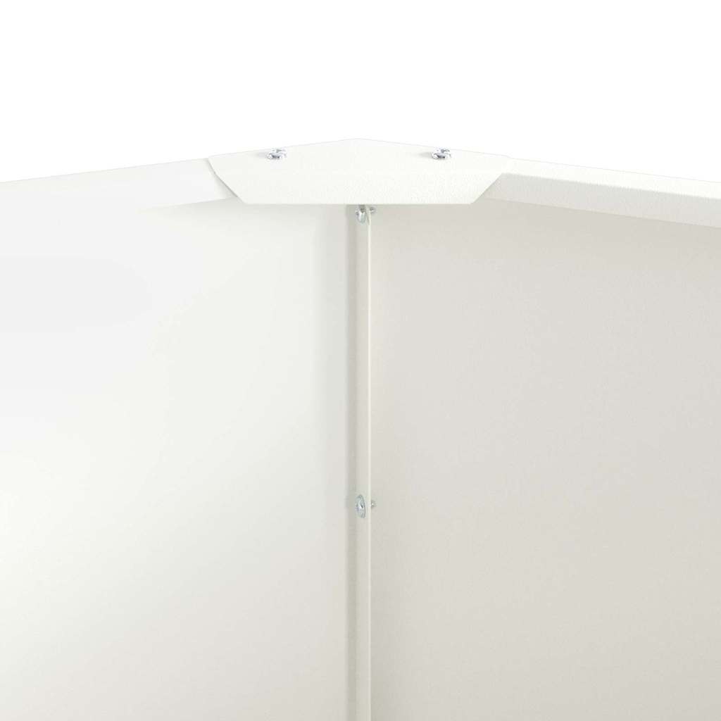 Plantekasse Hvid 60 x 60 x 50 cm Stål