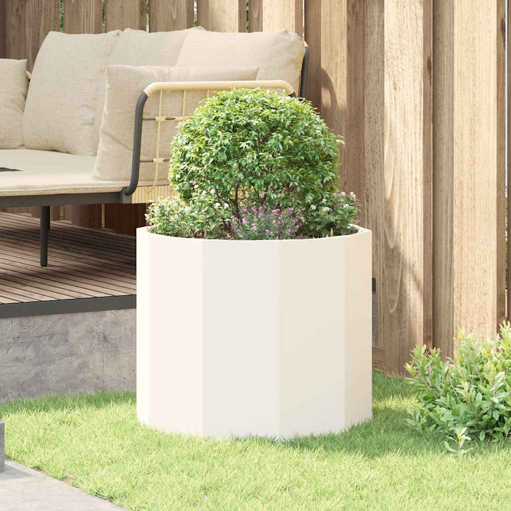 Plantekasse Hvid 60 x 60 x 50 cm Stål