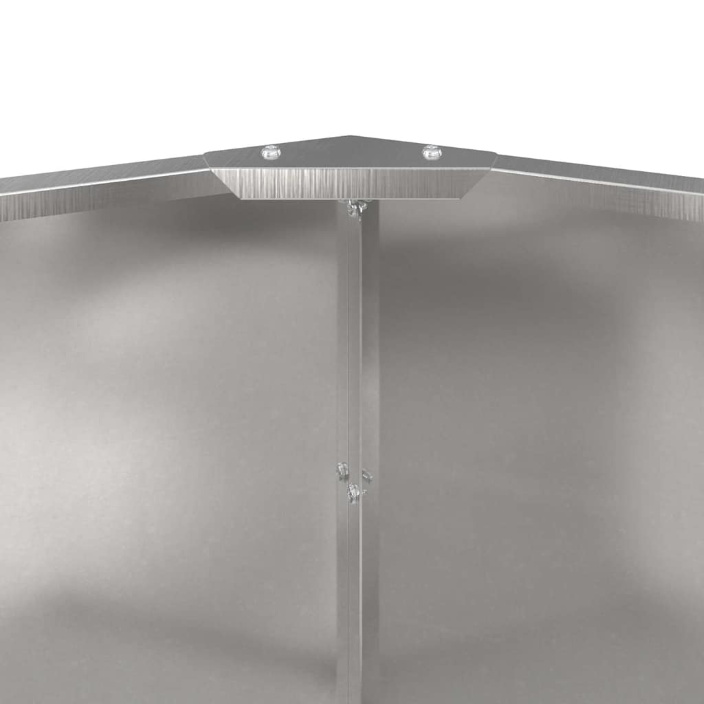 Plantekasse Sølv 60 x 60 x 50 cm Rustfrit stål