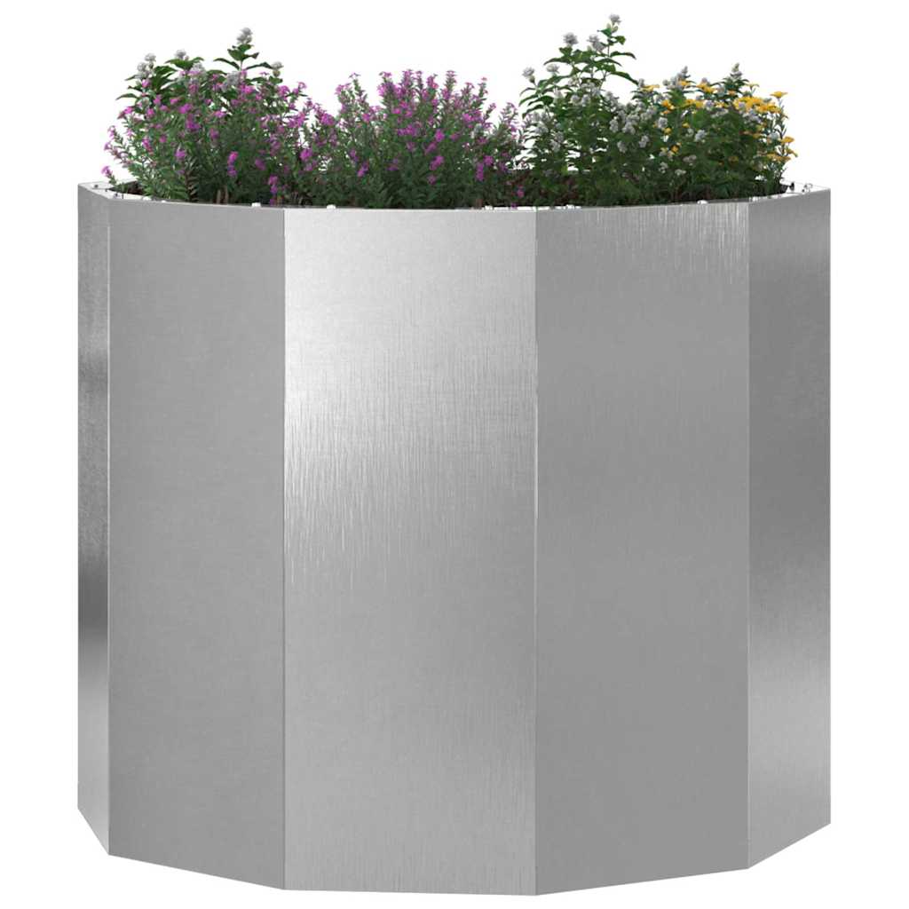 Plantekasse Sølv 60 x 60 x 50 cm Rustfrit stål