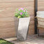 Plantekasse Sølv 40 x 40 x 75 cm Rustfrit stål