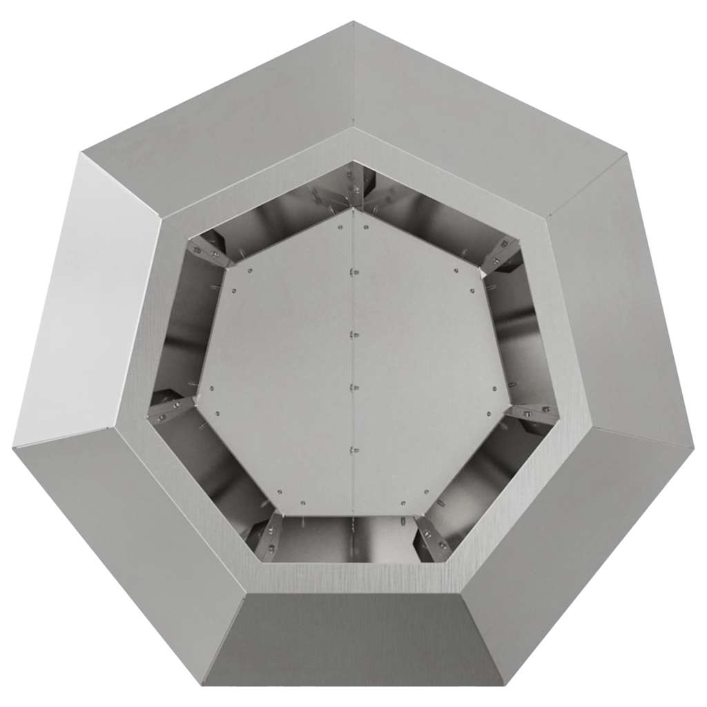Plantekasse Sølv 50 x 50 x 40 cm Rustfrit stål