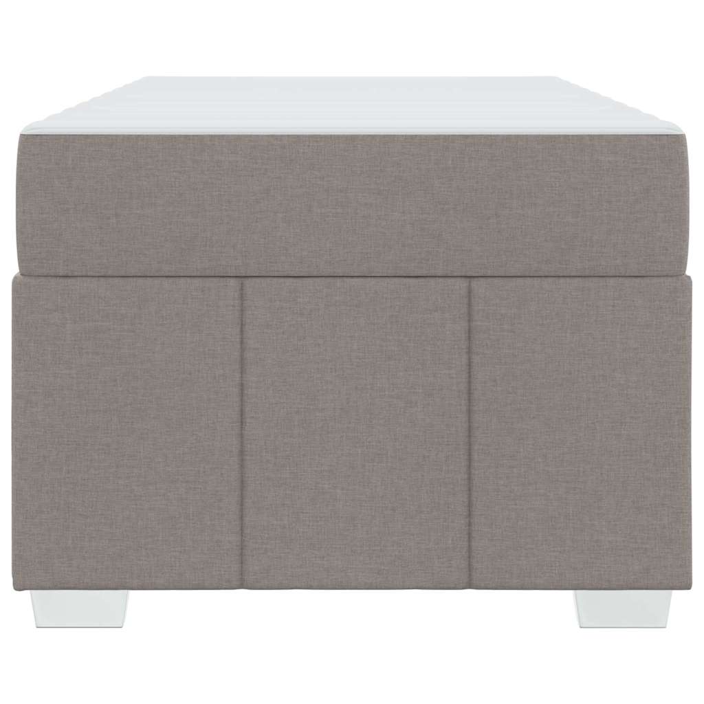 Sengestel med madras Gråbrun 90 x 200 cm Stof