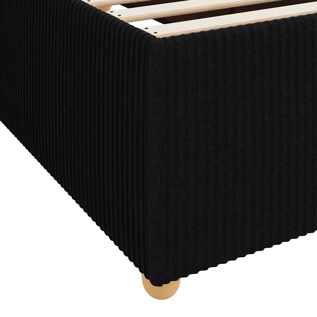 Sengestel Sort 140 x 200 cm Stof