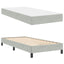 Box spring seng med madras Lysegrå 100 x 210 cm Stof