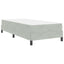 Box spring seng med madras Lysegrå 100 x 210 cm Stof