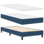 Box spring seng med hovedgærde Blå 200 x 80 cm Stof