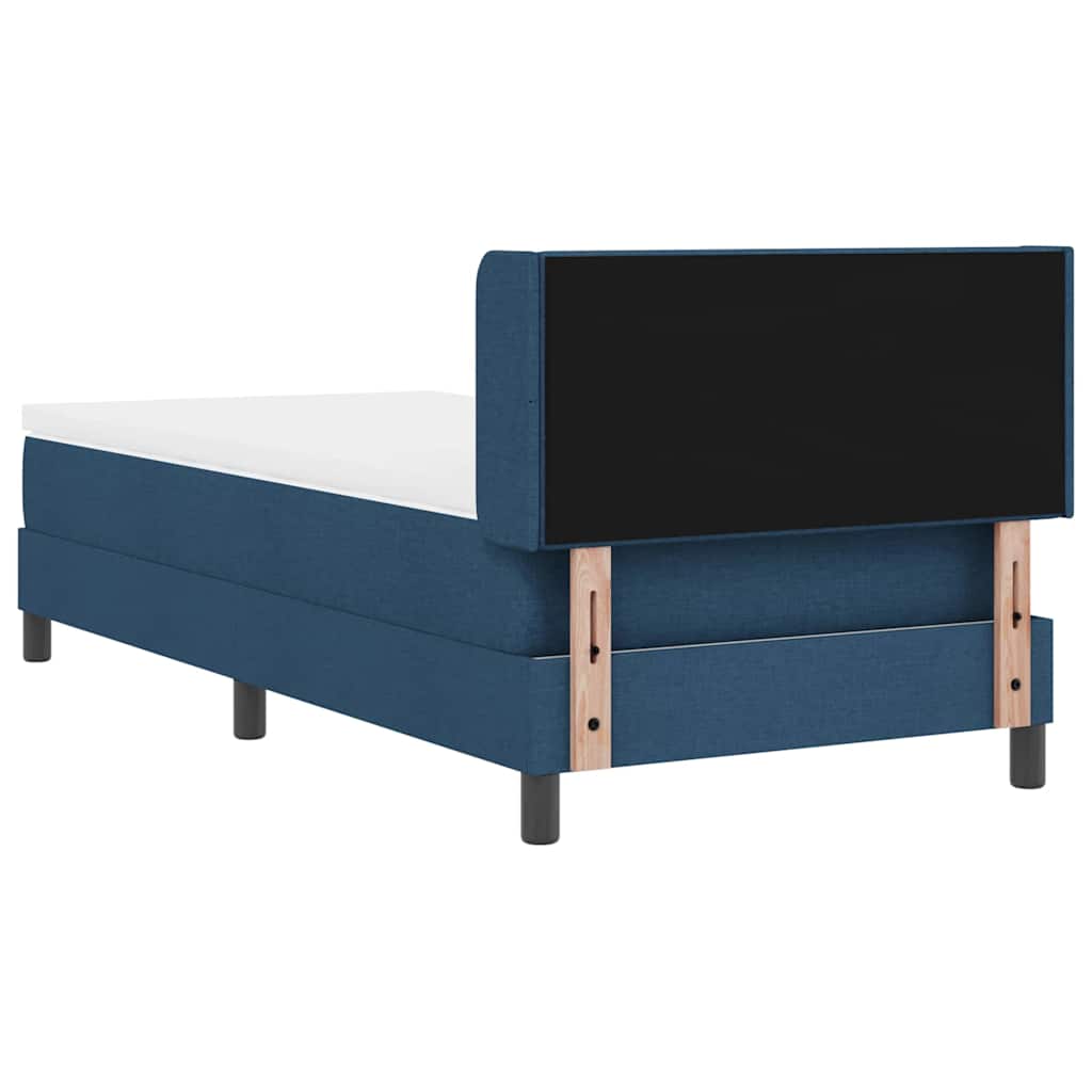 Box spring seng med hovedgærde Blå 200 x 80 cm Stof